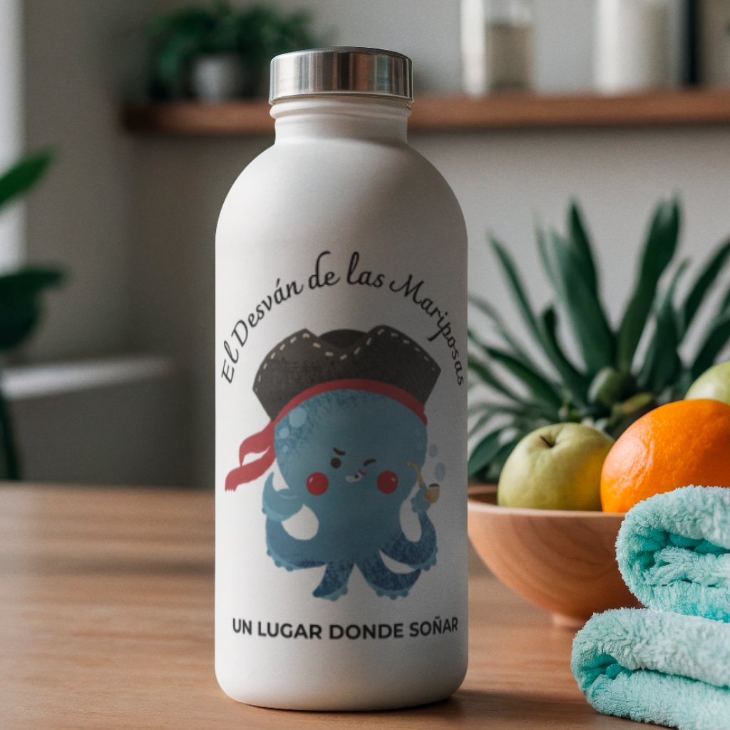 Botella Pulpo Pirata